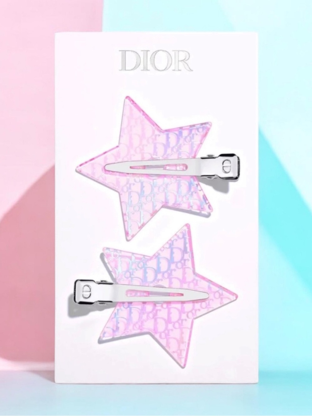 Dior Beauty Pink / Iridescent Hair Clips